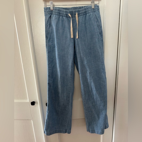 Women's Lakewashed Pull-On Chinos in Chambray - Picture 3 of 6